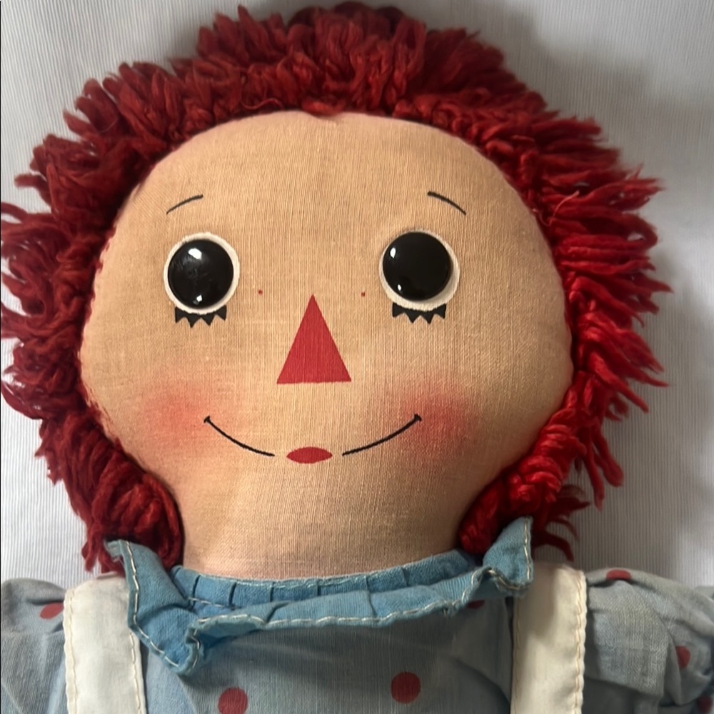 Vintage 1970’s Knickerbocker Raggedy Ann and Andy Dolls with I Love You Heart - Picture 4 of 15